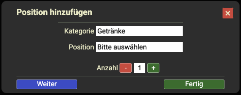 Position hinzufügen