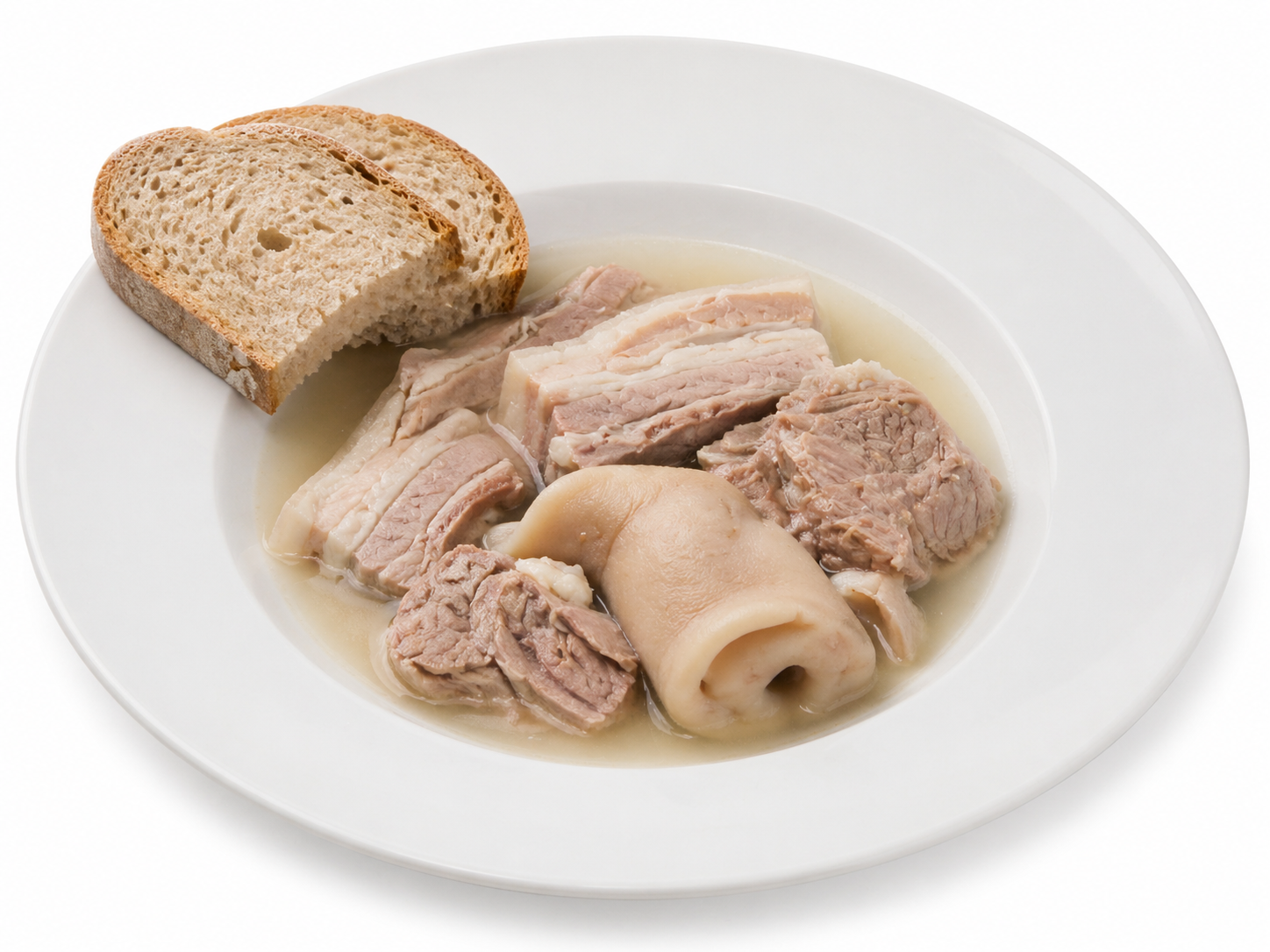 Kesselfleisch mit Brot